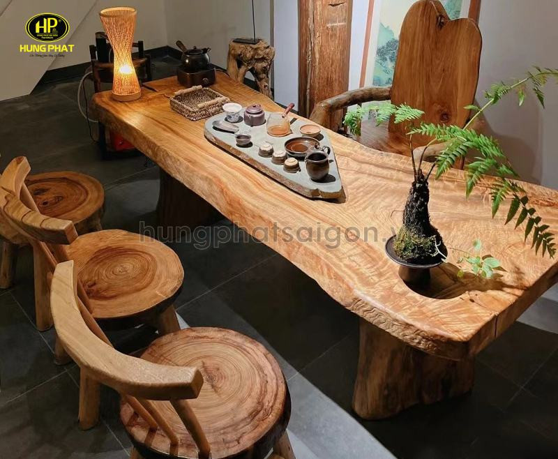 Bộ bàn ghế gỗ lũa có những loại nào