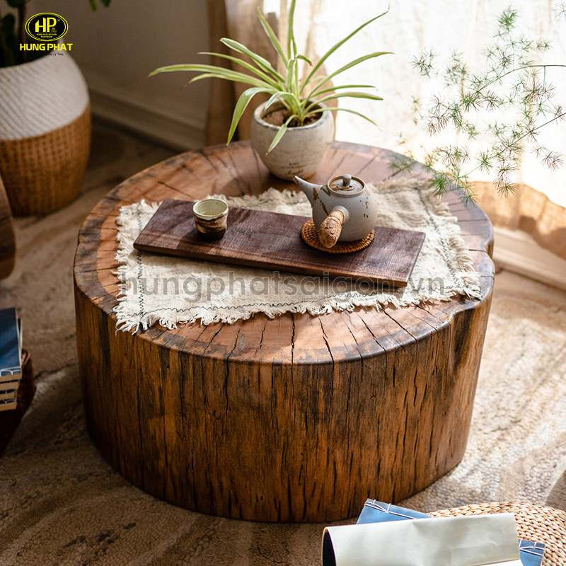 Bộ bàn ghế gỗ lũa tự nhiên