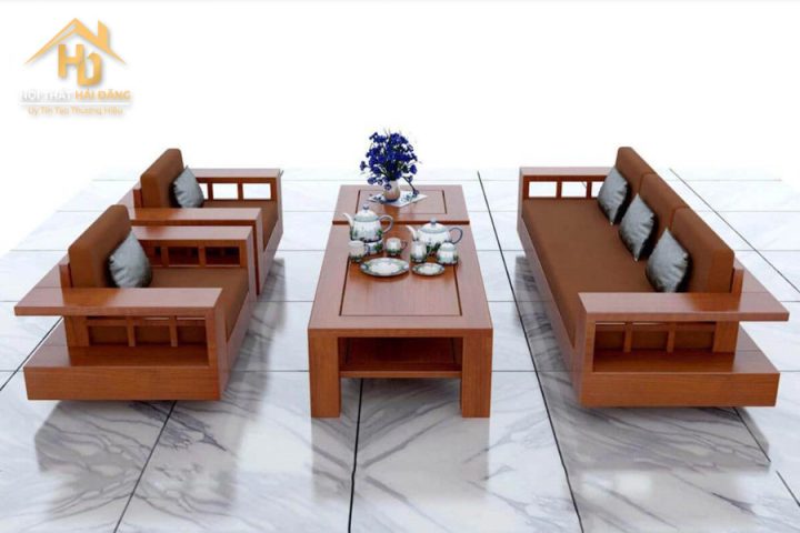bộ bàn ghế gỗ xoan đào phòng khách dưới 5 triệu