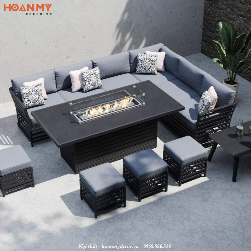 Bộ bàn ghế góc đa năng cho phòng khách