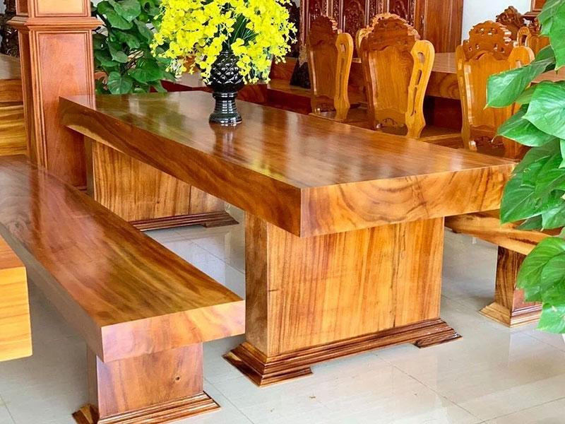 Bộ bàn ghế K3 gỗ tự nhiên - Mẫu 03