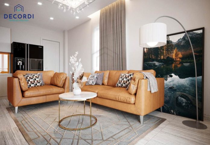 Bộ bàn ghế sofa cho phòng khách chung cư nhỏ tiện nghi