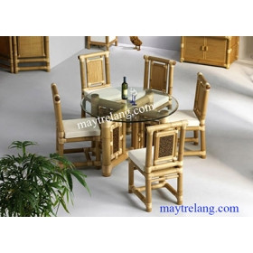 Bộ bàn ghế tre phòng khách