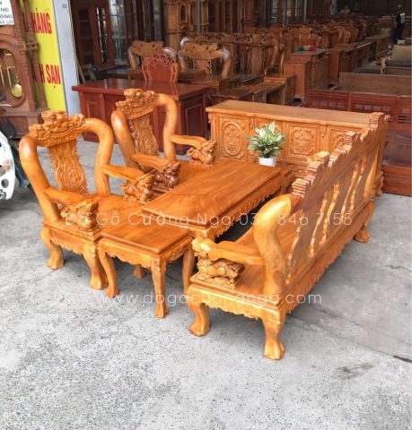 Bộ bàn ghế xà cừ sang trọng cho phòng khách