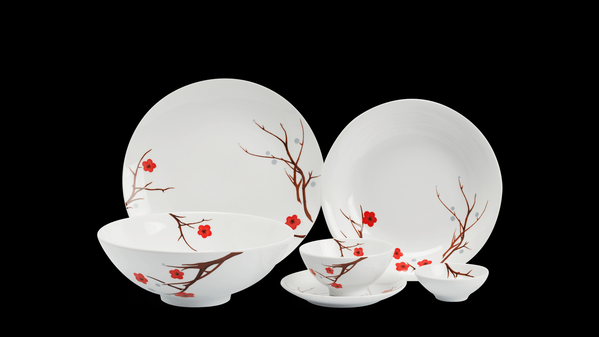 bộ đồ ăn gốm sứ Minh Long Daisy