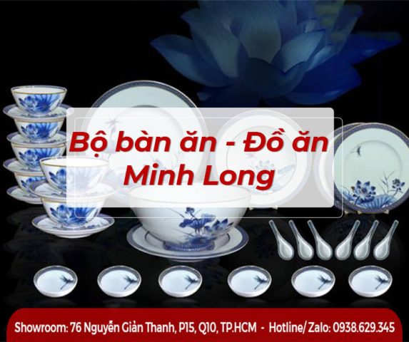 bộ đồ ăn gốm sứ Minh Long