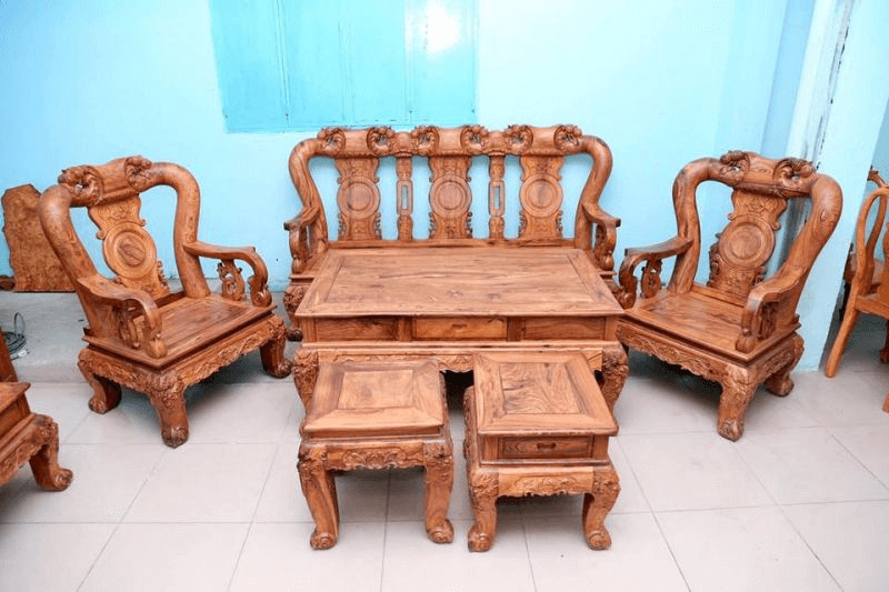 Bộ triện gỗ Cẩm Lai tay 12 mang vẻ đẹp tinh tế và giá trị cao