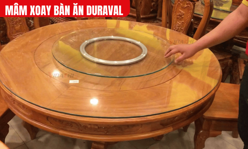 cách đặt mâm xoay bàn ăn đúng vị trí trung tâm