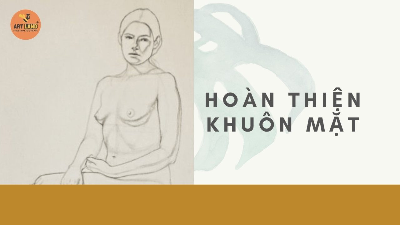 Cách vẽ người ngồi ghế - Hoàn thiện khuôn mặt