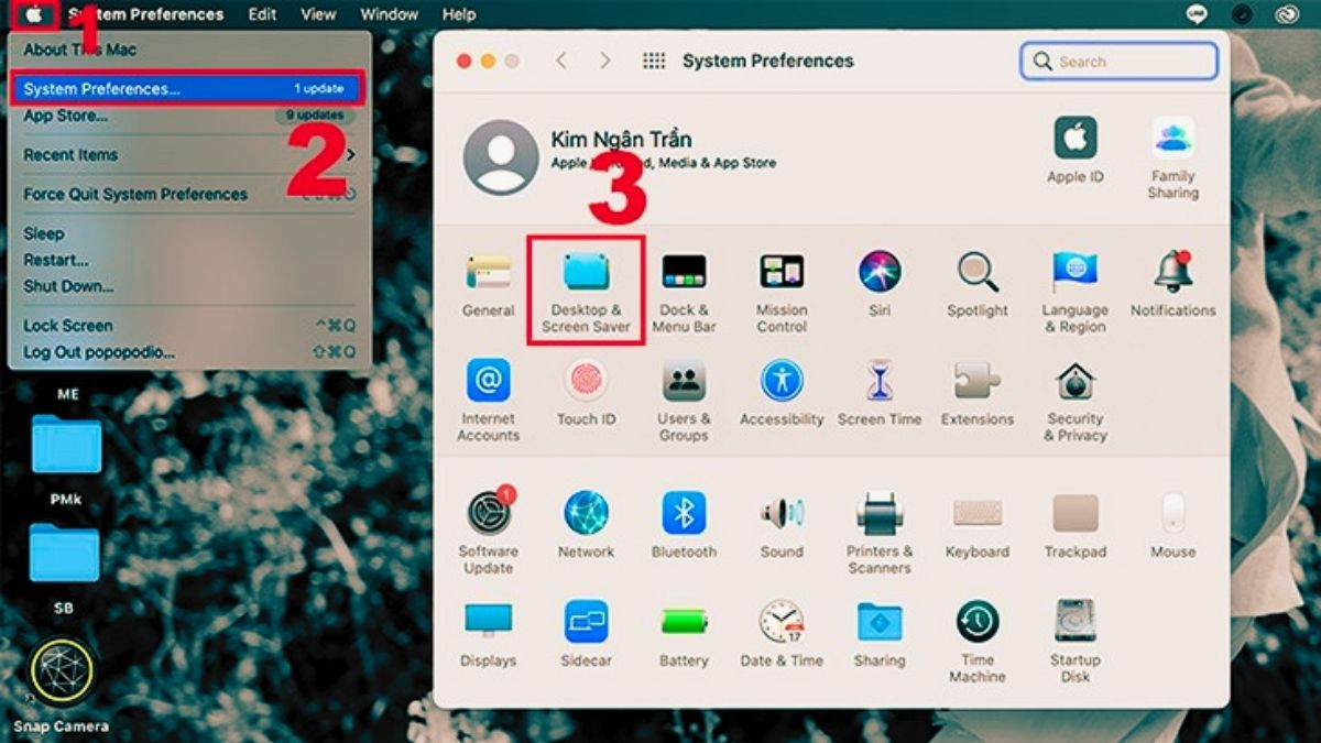 Cài đặt hình nền PC bàn làm việc trên Macbook