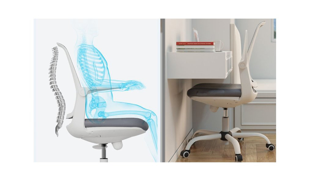 Cận cảnh bánh xe PU bền bỉ của ghế văn phòng nhỏ, bảo vệ sàn nhà