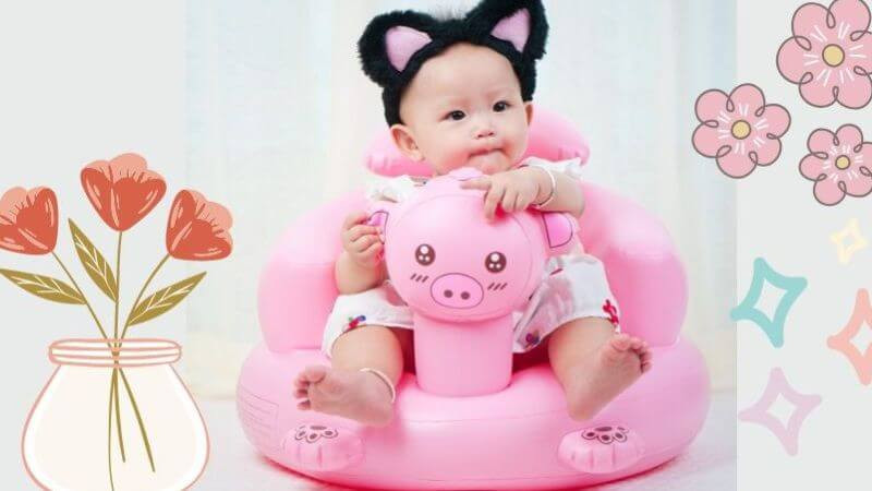 Cha mẹ lựa chọn ghế hơi tập ngồi với hình dáng ngộ nghĩnh, màu sắc tươi sáng