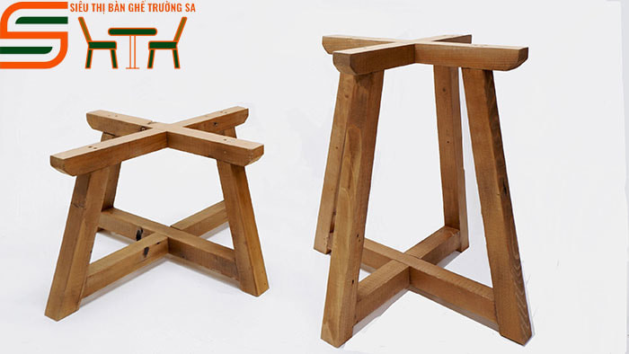 Chân bàn gỗ thanh lịch cho bàn làm việc hiện đại
