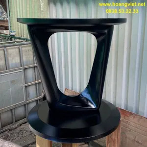 Chân bàn gỗ tiện đẹp tròn gỗ me tây sơn đen hiện đại