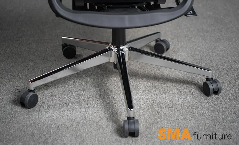 Chân ghế hợp kim nhôm chắc chắn của ghế công thái học Mirai