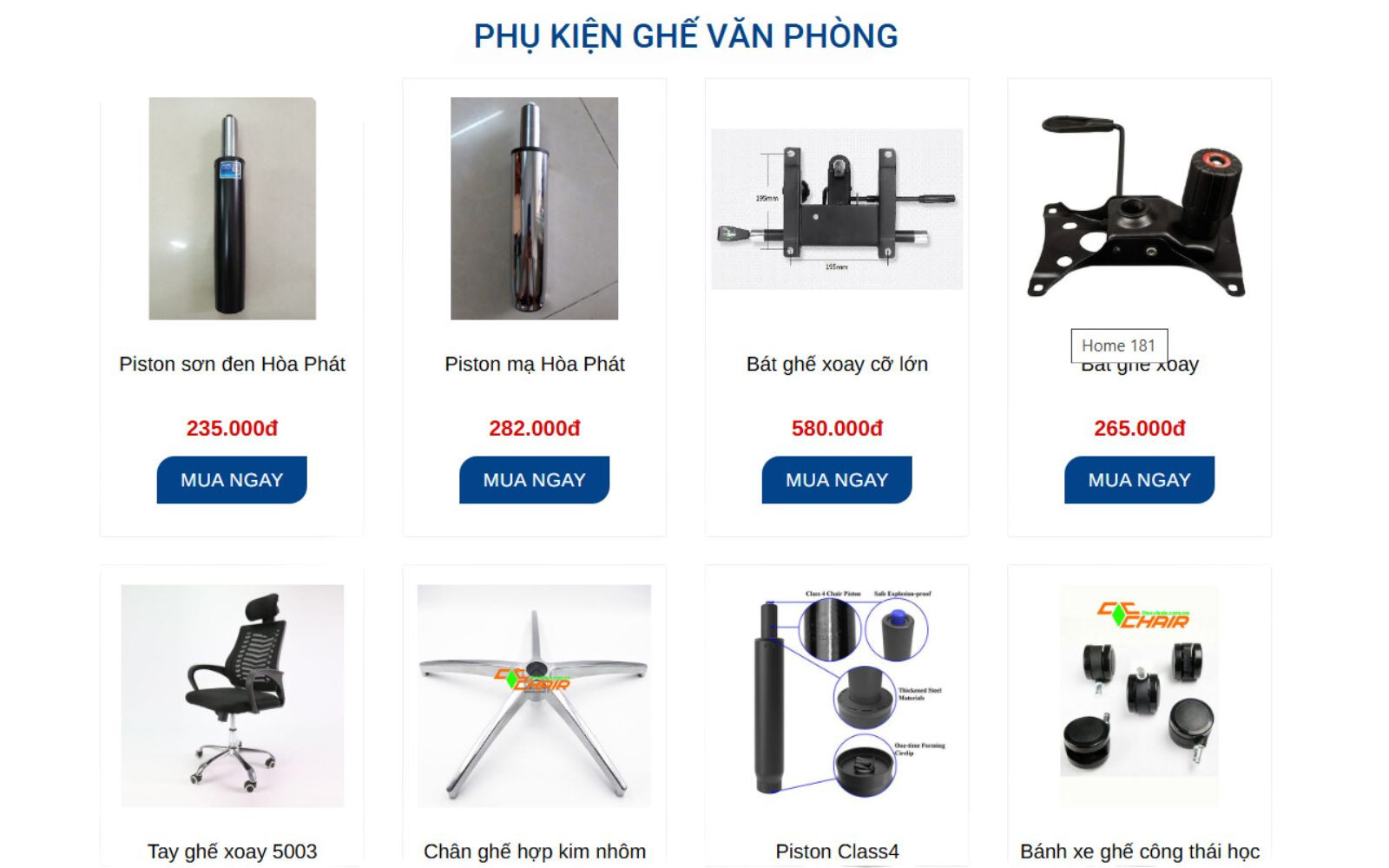 Chân ghế và bánh xe gaming chair bền bỉ