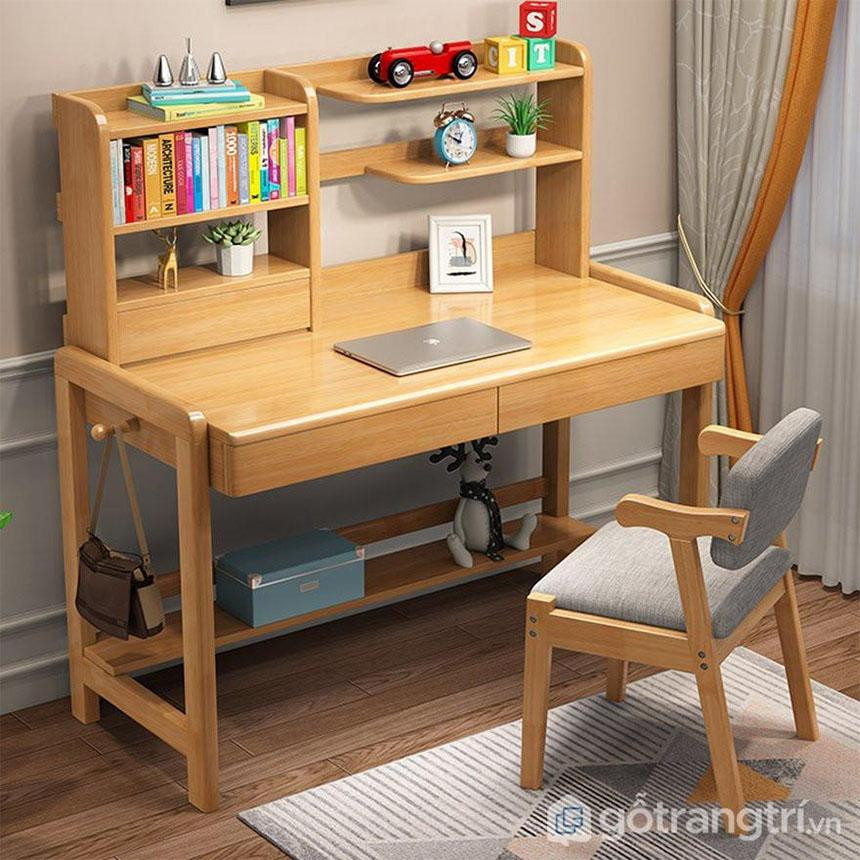 Chất liệu bàn học bằng gỗ an toàn