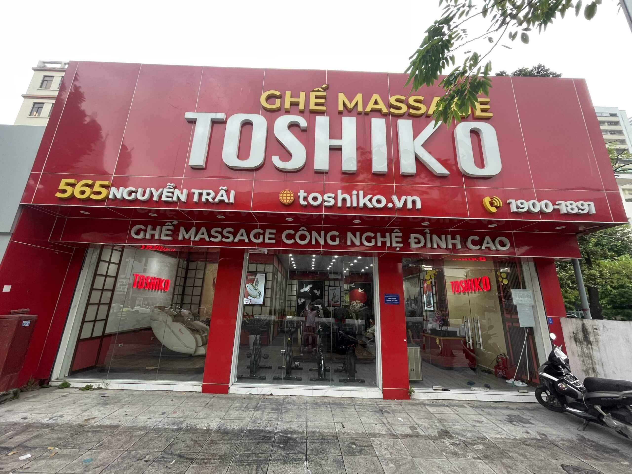 Chi nhánh ghế massage Toshiko hiện đại tại Hà Nội
