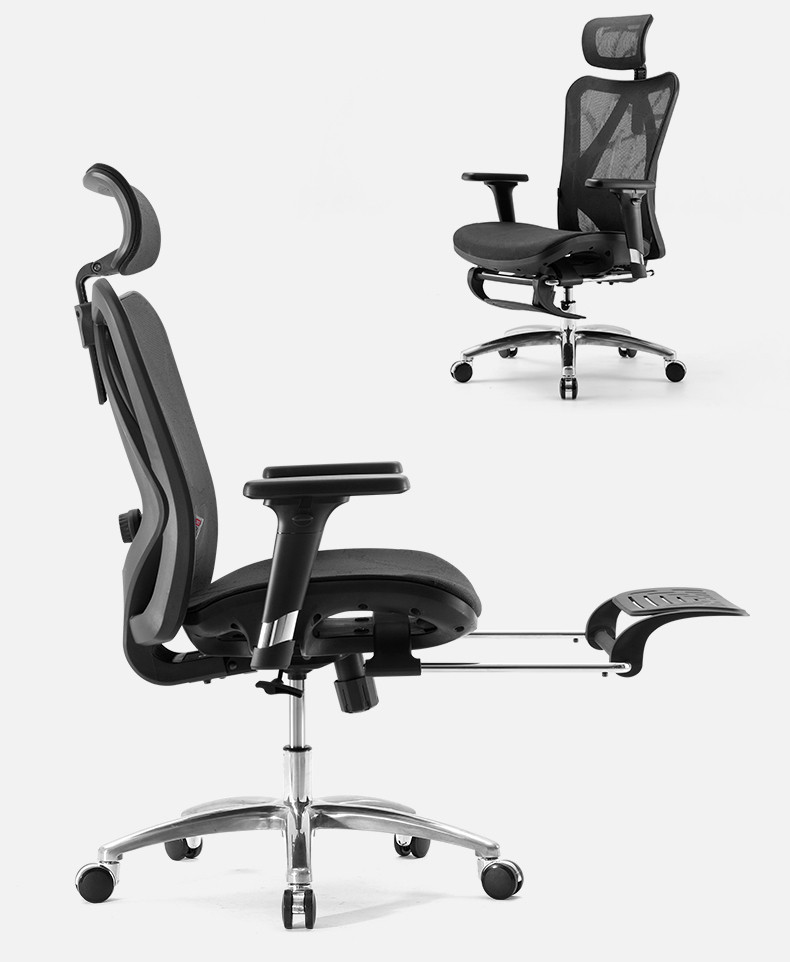 Chi tiết gác chân của ghế công thái học Sihoo