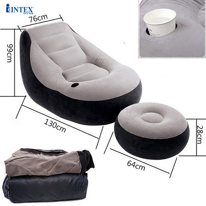 Chi tiết thiết kế và màu sắc của ghế thư giãn có tựa lưng Intex