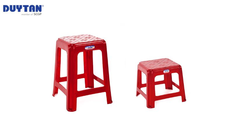 Chiều cao ghế nhựa Duy Tân đa dạng, an toàn cho người dùng