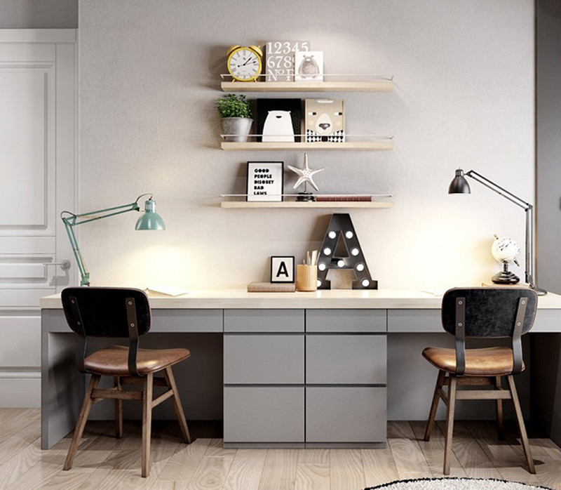 Đặt thêm chậu cây giúp không gian làm việc được thoải mái hơn