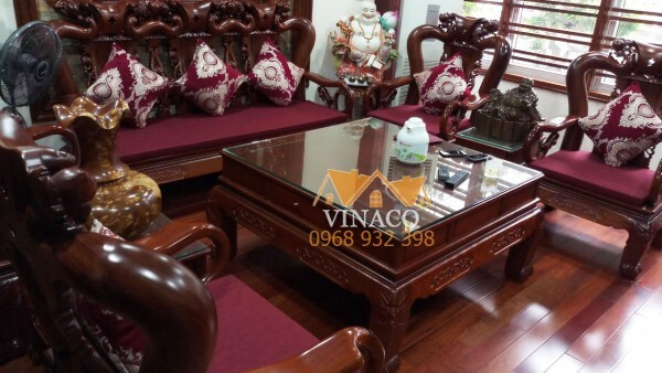 Đệm ghế gỗ đồng kỵ gam màu đỏ ấm cúng