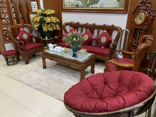 Đệm ghế gỗ hiện đại cho phòng khách tinh tế