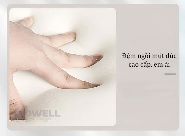 đệm ngồi êm ái của ghế văn phòng có tựa cổ