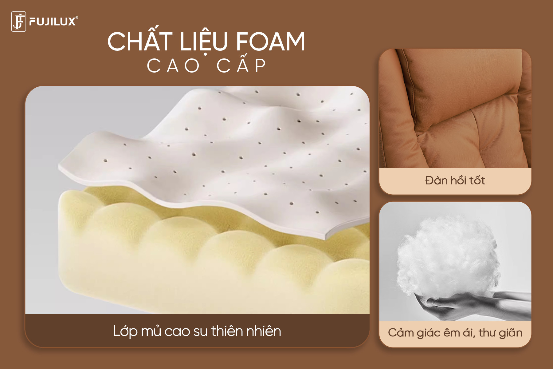 Đệm ngồi ghế chủ tịch bằng foam cao cấp