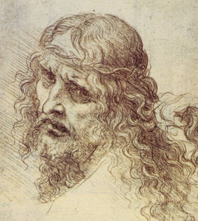 Dessin của Leonardo da Vinci minh họa cách vẽ chi tiết cho các bạn học sinh