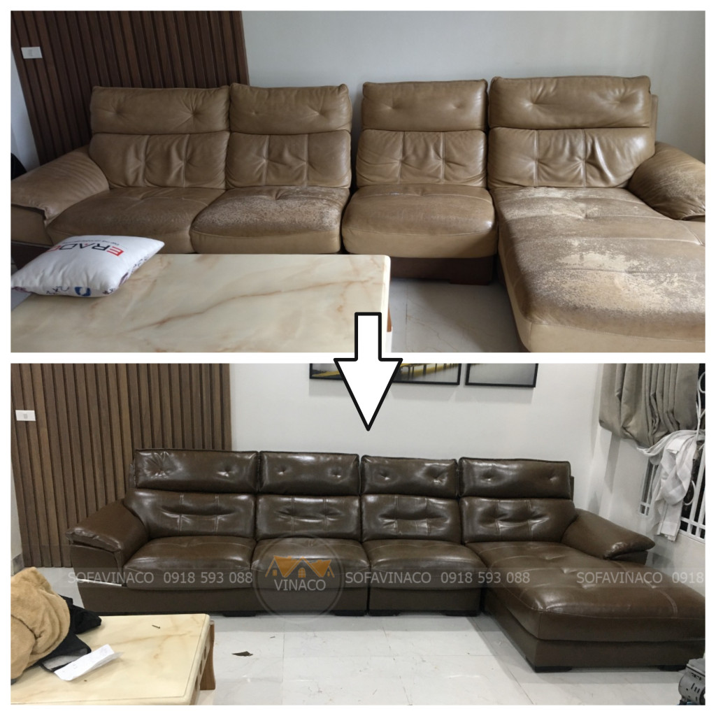 Dịch vụ bọc da ghế ngồi cho sofa tại biệt thự Vinhomes