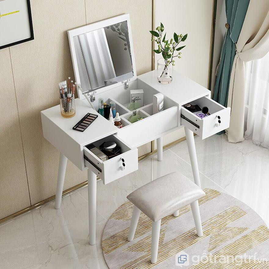 Đôn tựa lưng bàn trang điểm bọc da