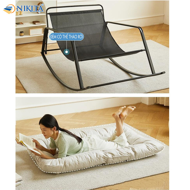 Ghế bập bênh đôi Takeda trang trí phòng khách