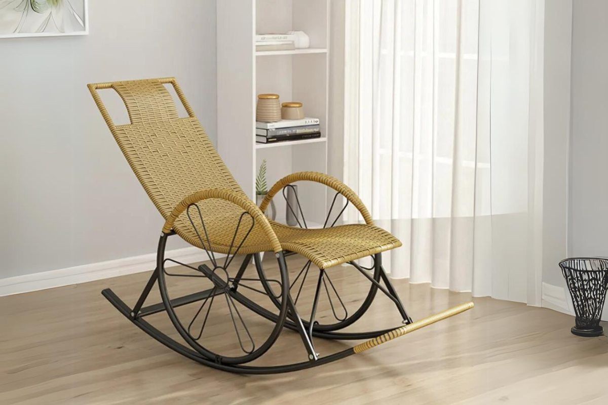 Ghế bập bênh mây tre đan cho người lớn