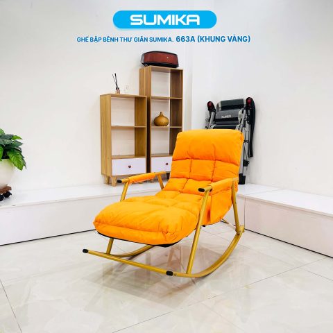 Ghế bập bênh thư giãn HCM chất liệu khung thép chắc chắn