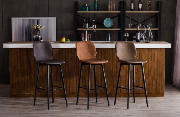 Ghế bar gỗ với kích thước tối ưu cho quầy