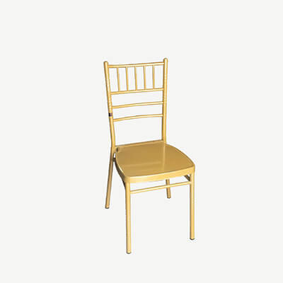 Ghế Chiavari thanh lịch cho không gian tiệc cưới lãng mạn