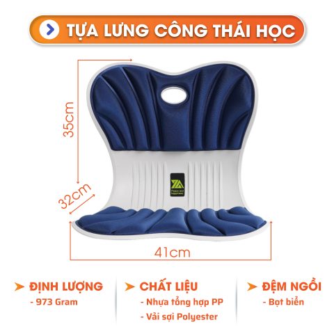 Ghế chỉnh dáng ngồi công thái học với thiết kế hỗ trợ cột sống