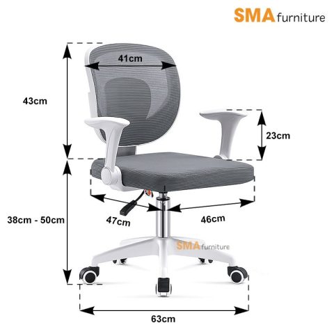 Ghế công thái học cho trẻ SMA Ergokid màu hồng hiện đại