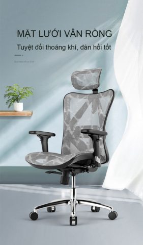 Ghế công thái học Sihoo M57 với thiết kế lưới thoáng khí cao cấp