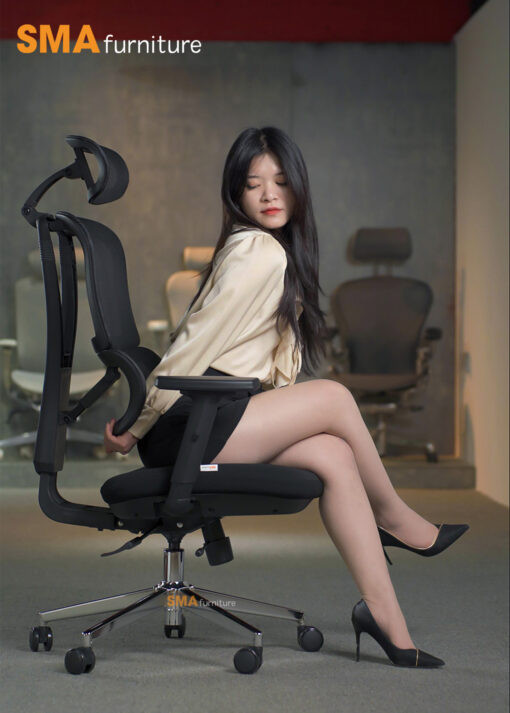 Ghế công thái học SMA Lumbar A01 với khả năng ngả lưng đa dạng