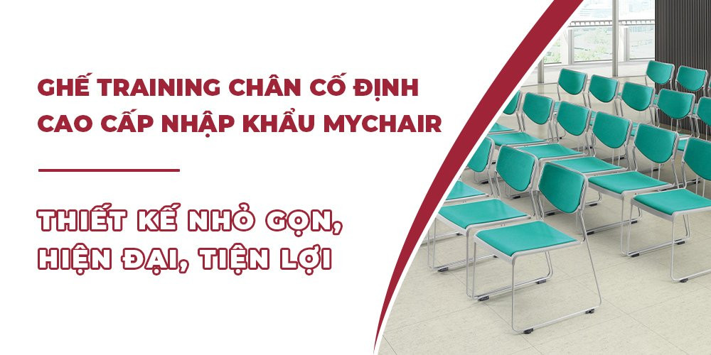 Ghế đào tạo chân cố định có khả năng xoay mặt ghế tăng cường sự chuyên nghiệp