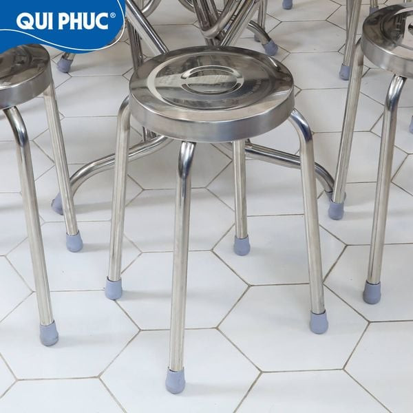 Ghế đẩu inox Super có tựa lưng