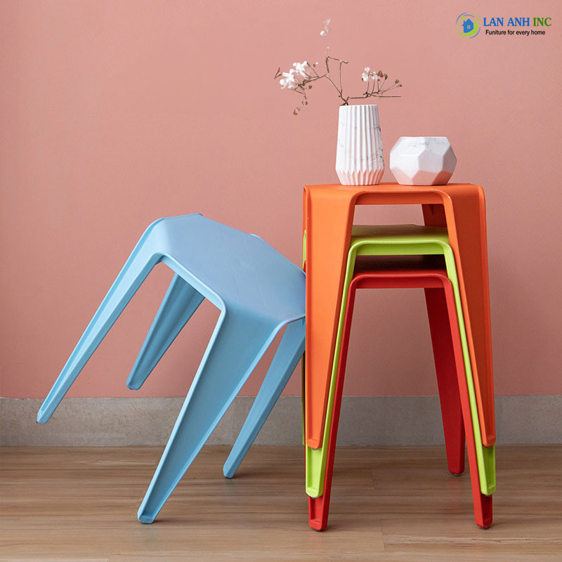 ghế đôn nhựa đúc nguyên khối LAD3006 tiện dụng