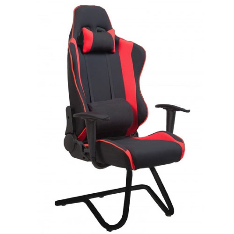 Ghế gaming Fami màu đen với thiết kế thể thao, đệm dày, tay vịn cố định