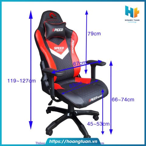 ghế gaming quán net màu xanh đen chân xoay