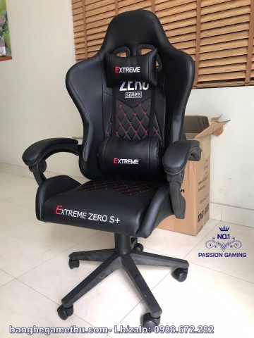 Ghế gaming Zero S màu đen tổng thể