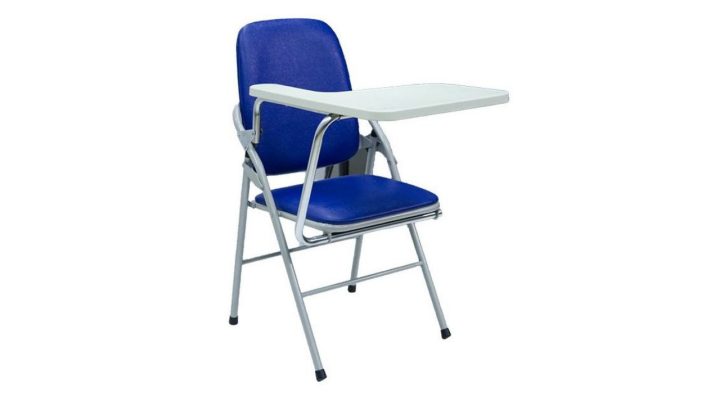 ghế gấp xanh kèm bàn viết G04B