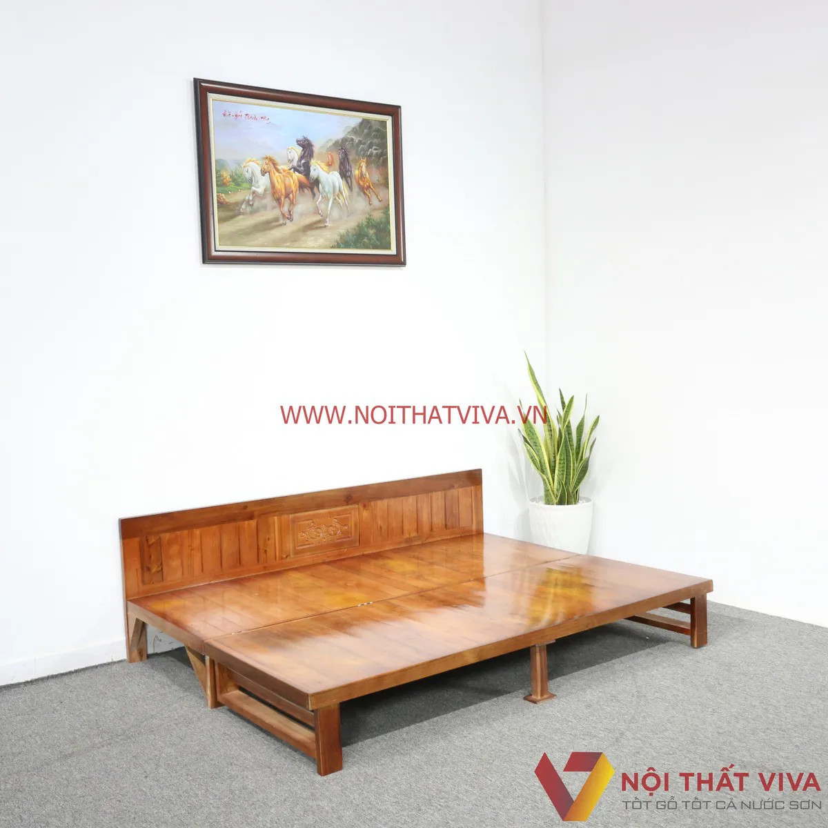 Ghế gỗ gấp thành giường dễ dàng chuyển đổi trạng thái